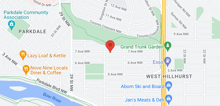 map of 2729 7 Avenue NW